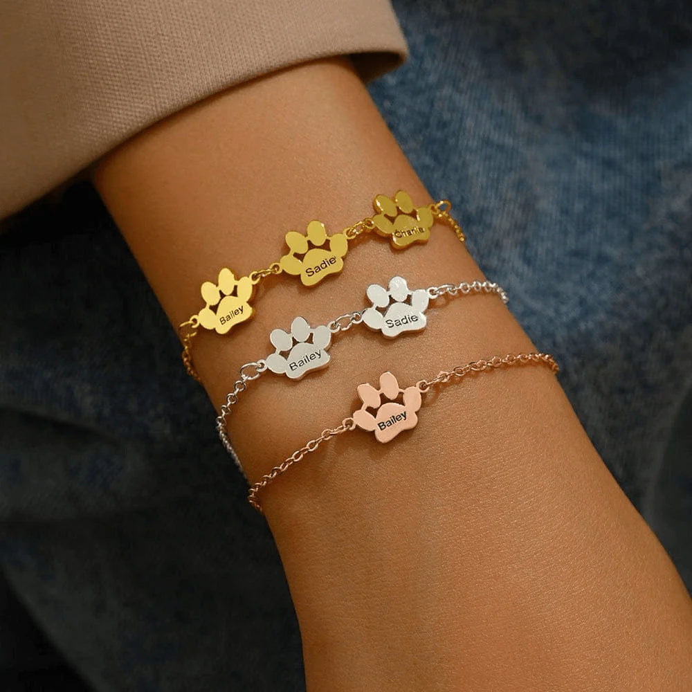 Pulsera/Collar Huellita Personalizable