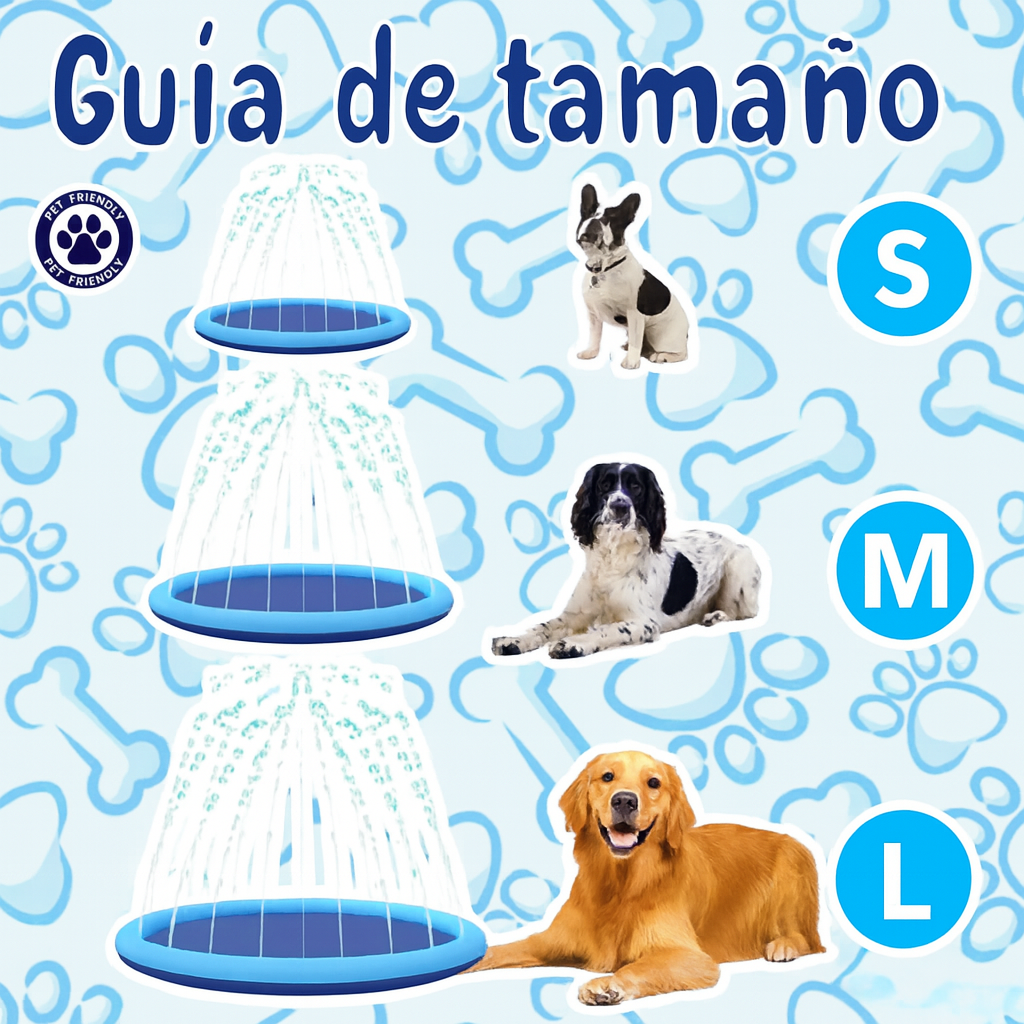 Piscina con chorros para perros